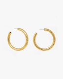 Textured Hoop Earrings: image 1