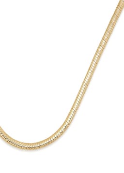 Mavi 14kt gold-dipped chain necklace: image 1
