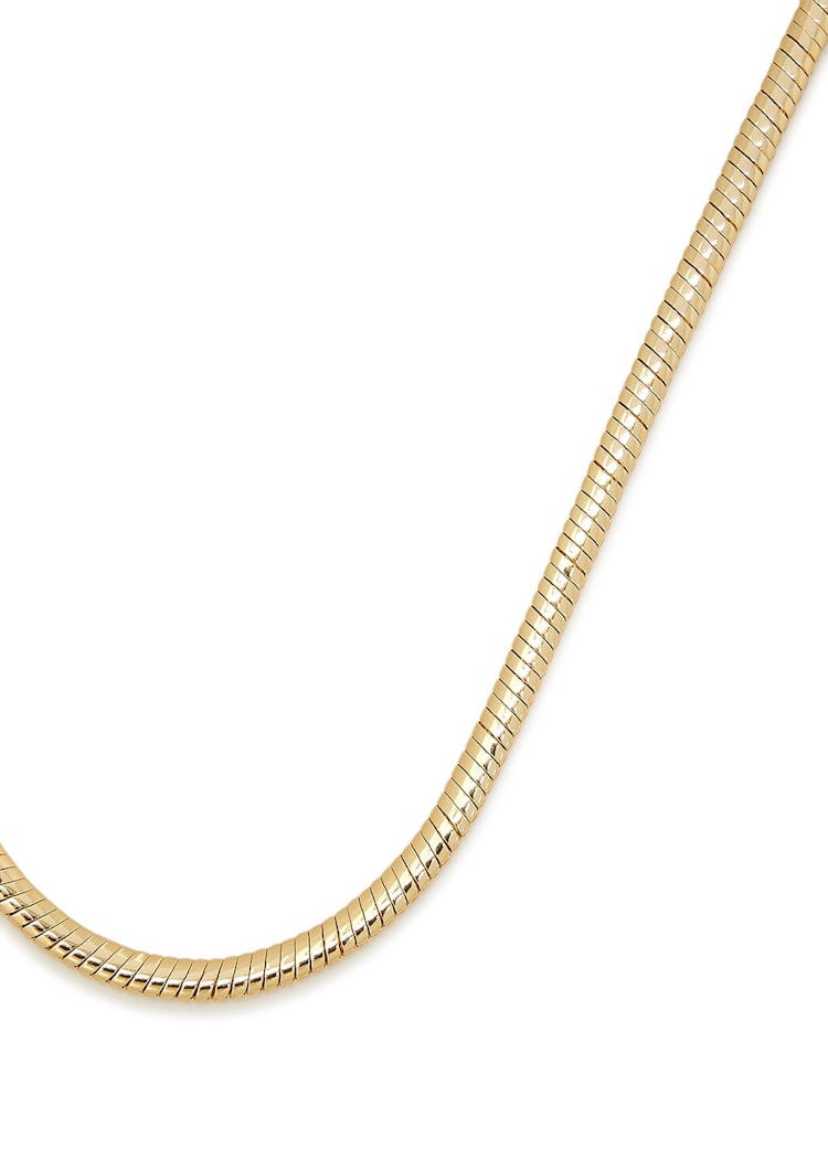 Mavi 14kt gold-dipped chain necklace: image 1