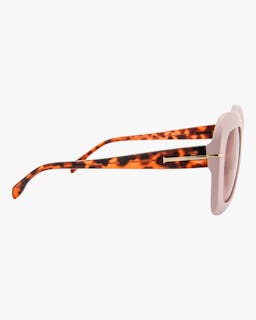 Mare Pink Oversized Sunglasses: additional image