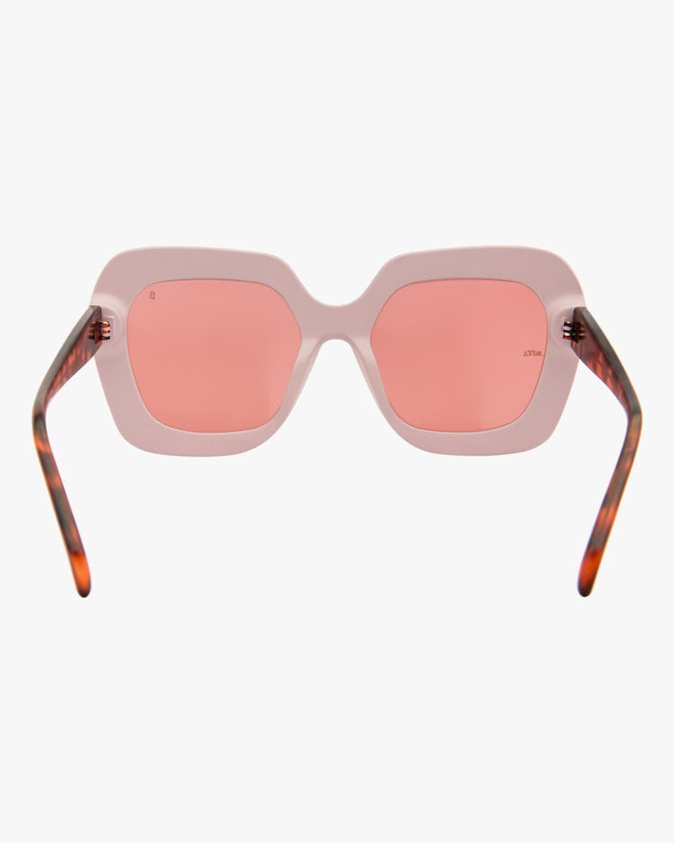 Mare Pink Oversized Sunglasses: additional image