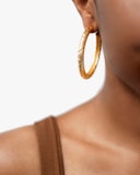 Textured Hoop Earrings: additional image