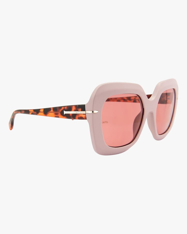 Mare Pink Oversized Sunglasses: additional image