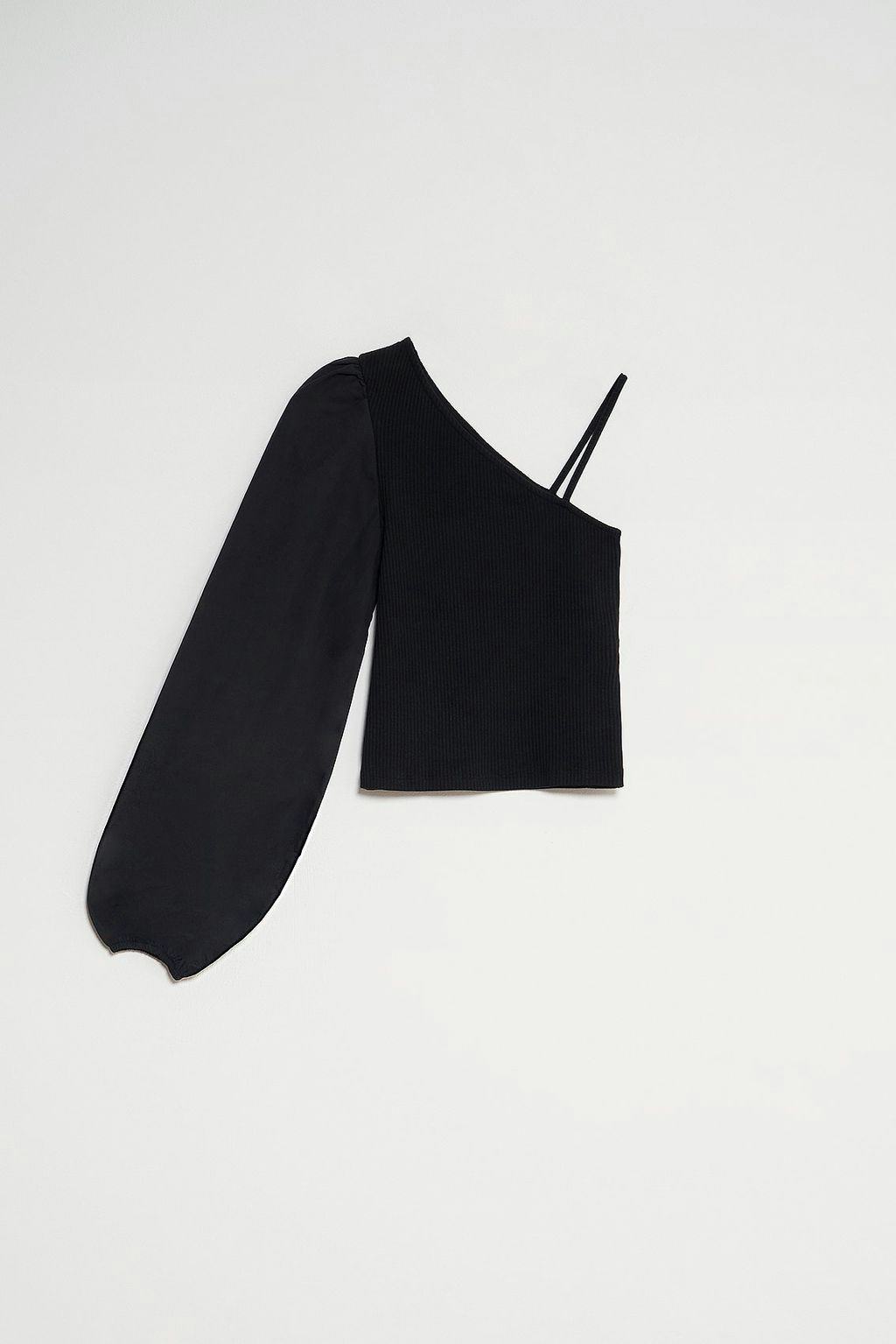 One Shoulder Puff Sleeve Top: image 1