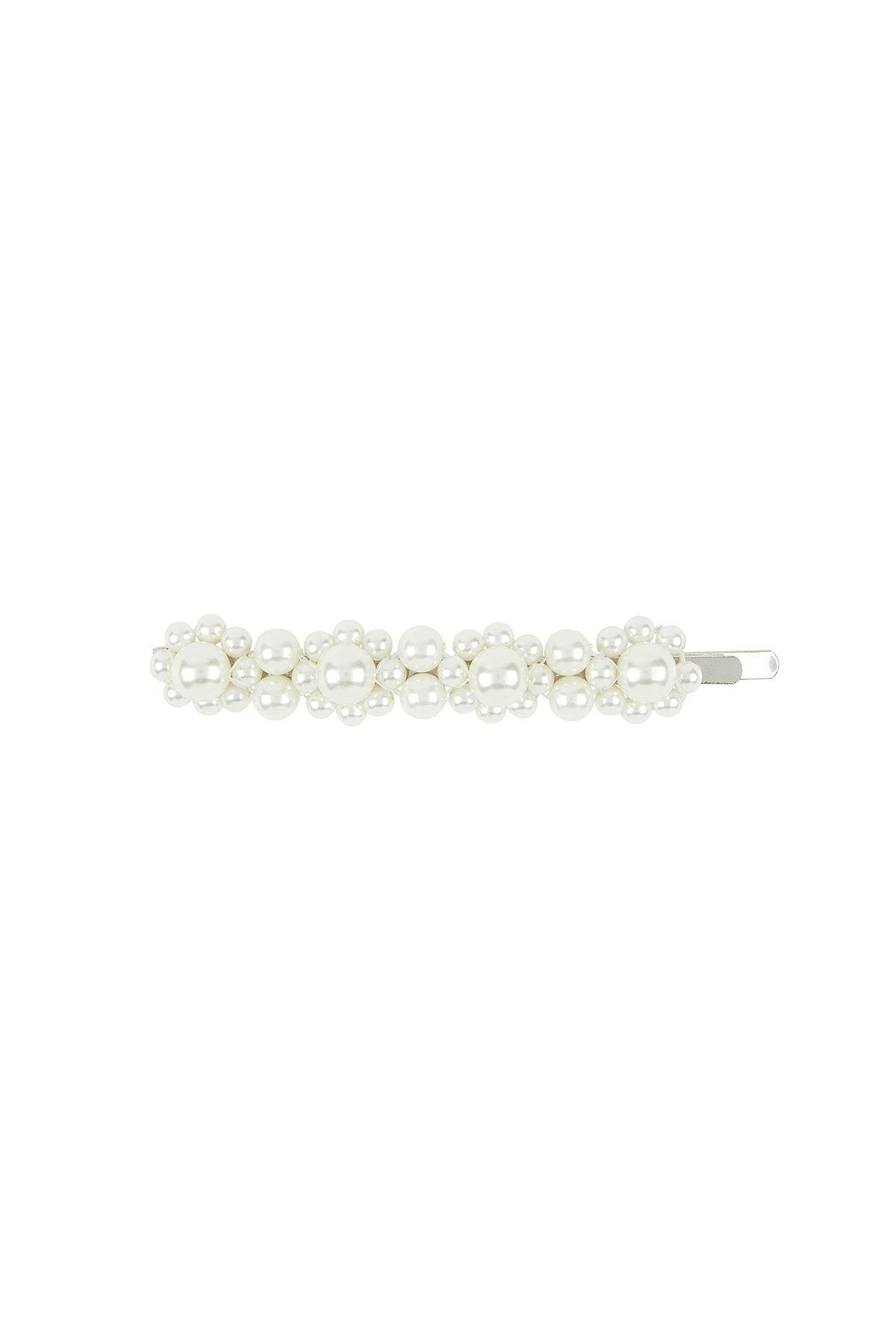 Flower Hair Clip in Pearl: image 1