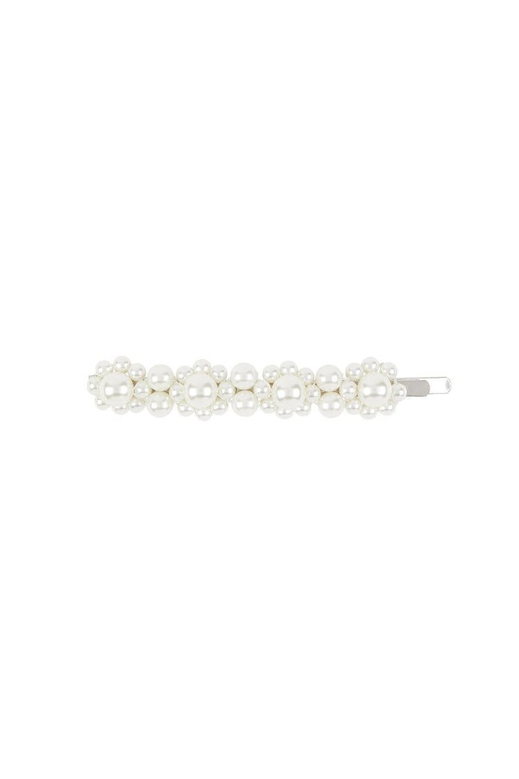 Flower Hair Clip in Pearl: image 1