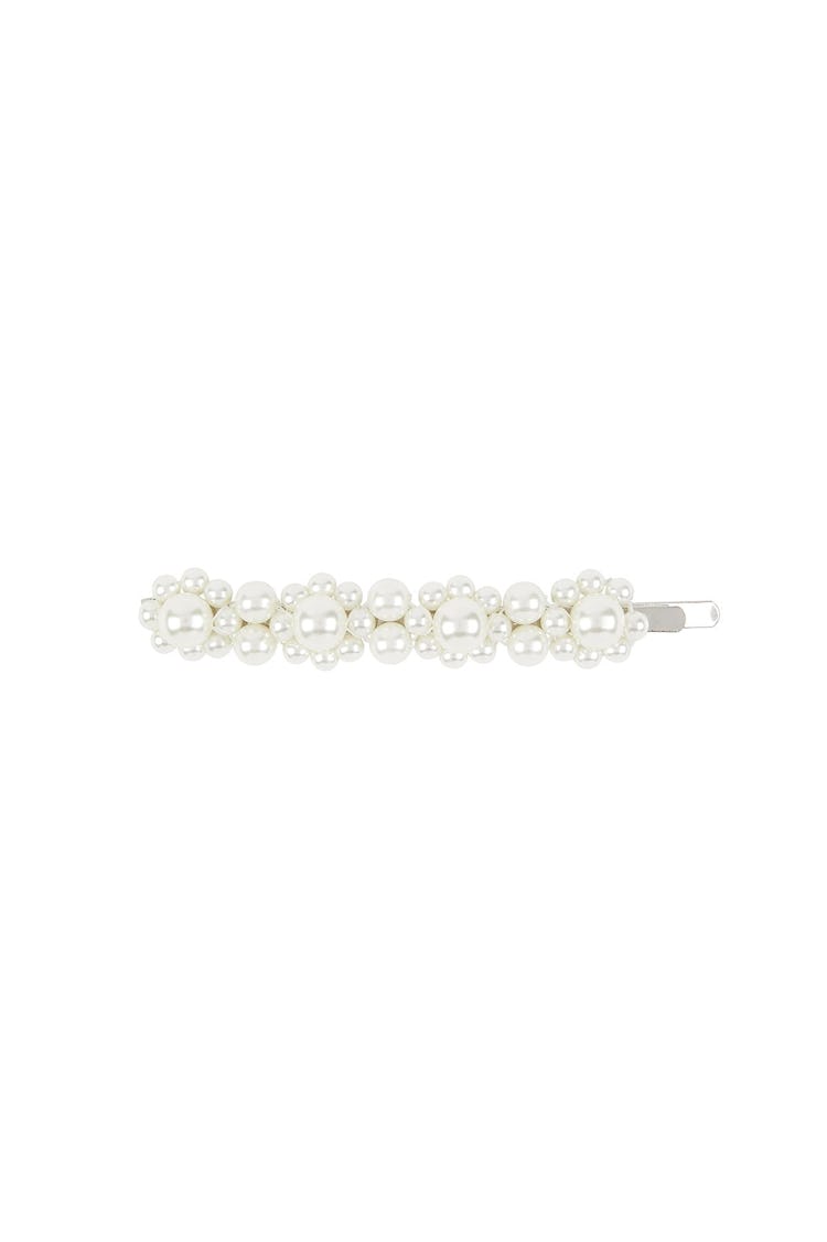 Flower Hair Clip in Pearl: image 1