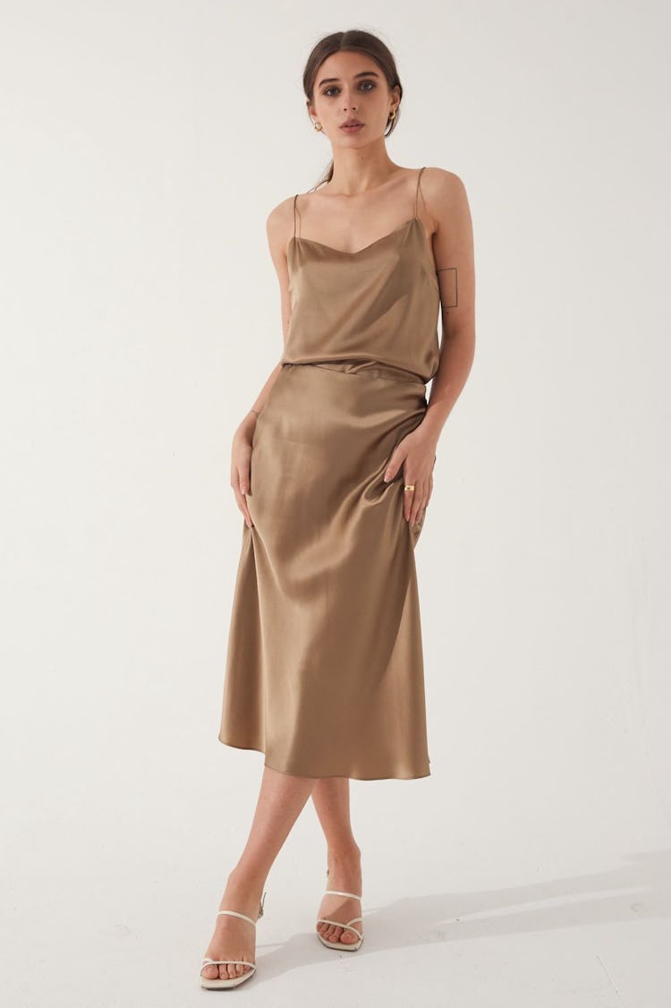 Slip Silk Skirt: image 1