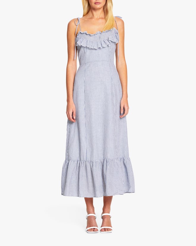 Alice McCall's French-inspired midi dress with ruffle detailing. 