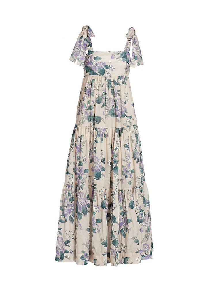 ZIMMERMAN's floral-printed halter dress.