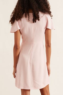 Ruffle Detail Dress in Light Rose: additional image