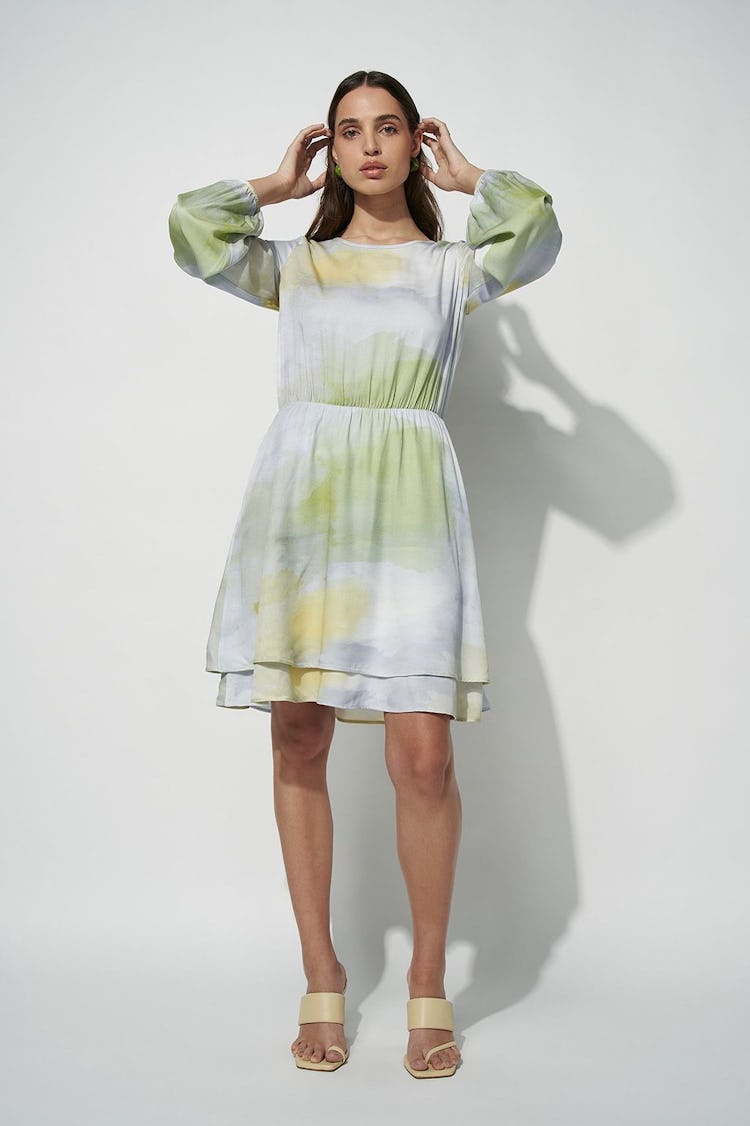 @Basm for nu-in's tie-dye mini dress.