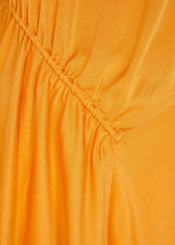 Davina orange satin midi dress: additional image