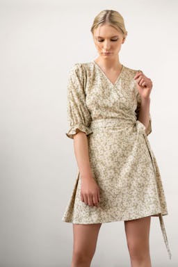 A silk wrap dress from Residus. 