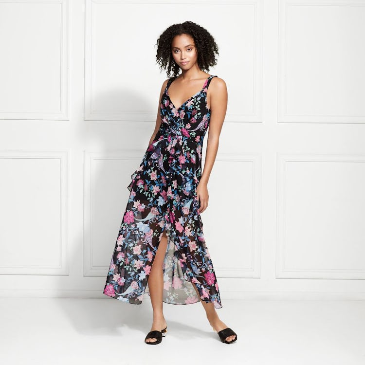 Paris Wildflower Printed Midi Dress: image 1