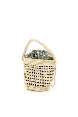 Alanui Filet Raffia Mini Bucket Bag: additional image