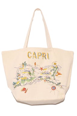 "Capri" Tote Bag in Ecru: image 1
