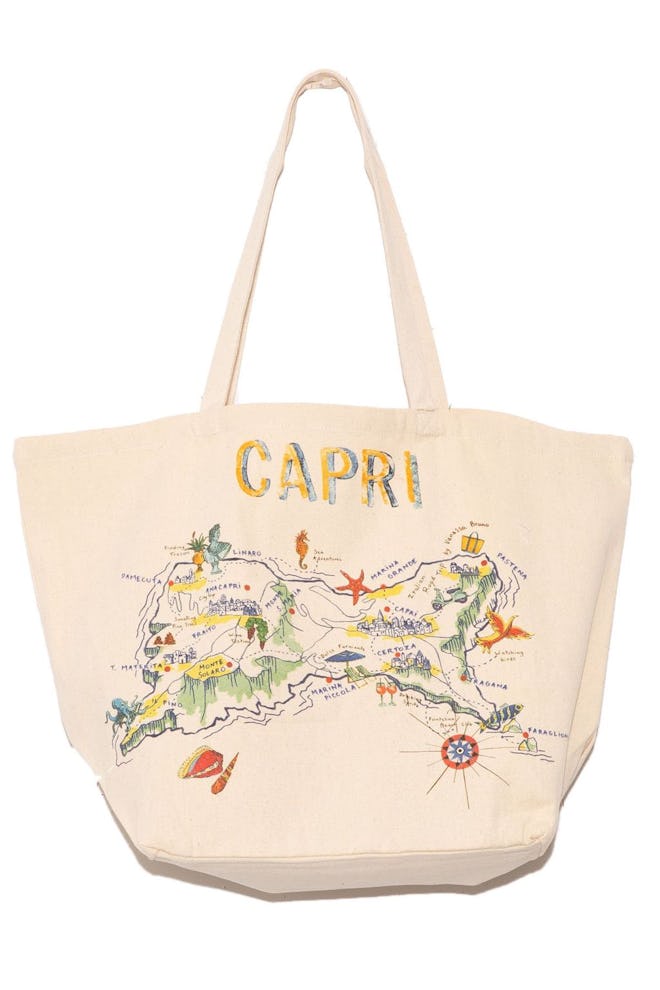 "Capri" Tote Bag in Ecru: image 1