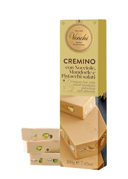 White Chocolate Gianduja with Salted Nuts Soft Bar 200g: image 1