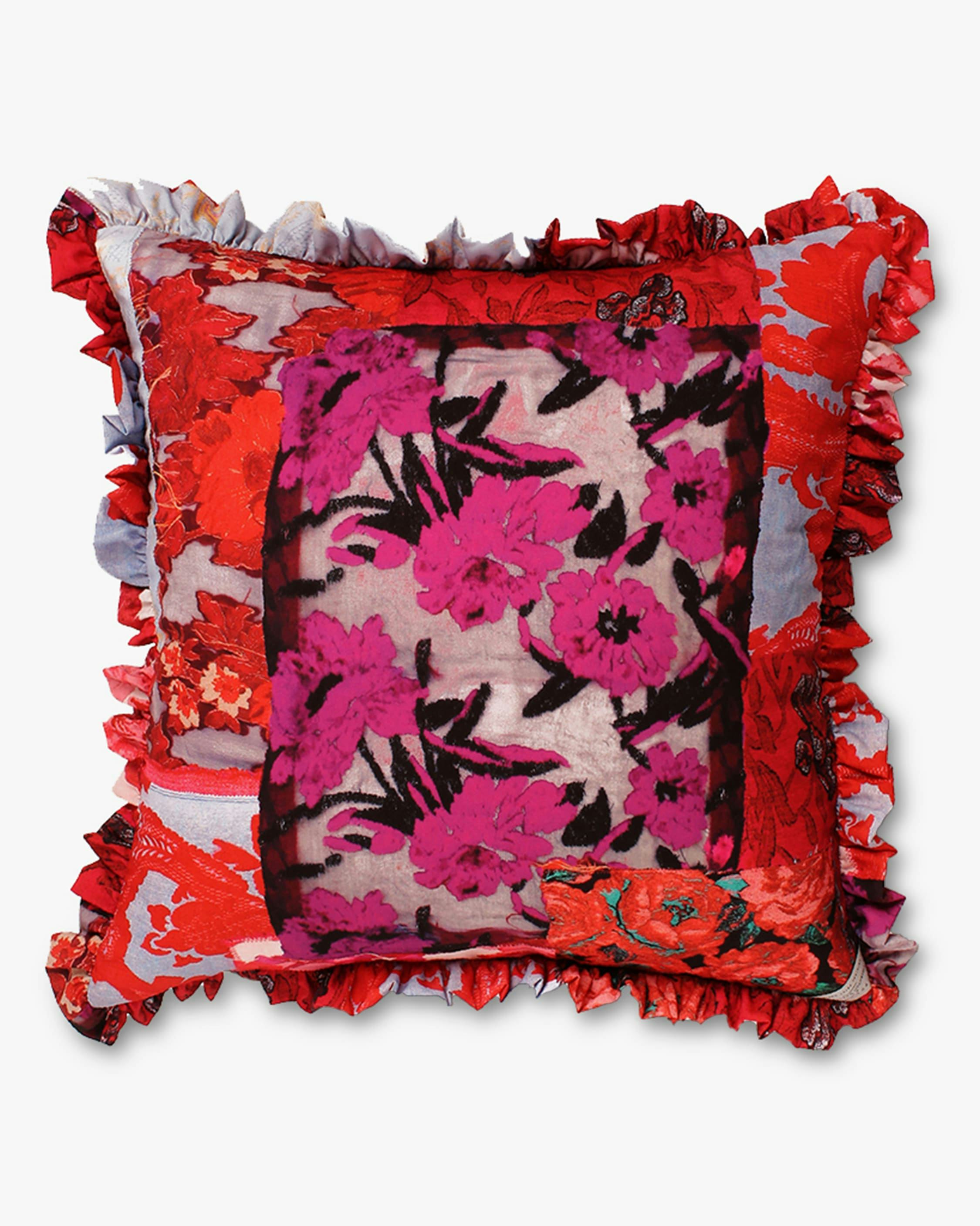 Satin & Velvet Cushion: image 1