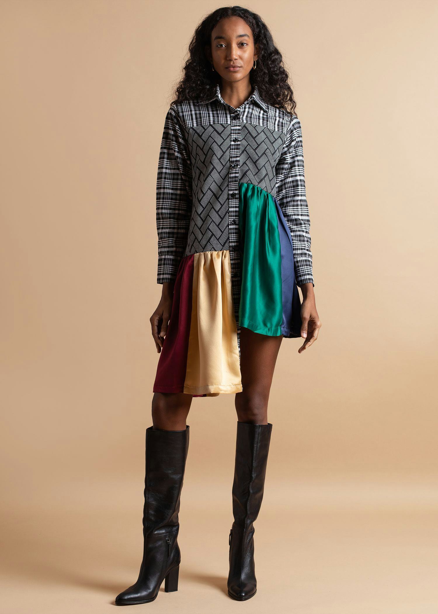 Rainbow Shirt Dress: image 1