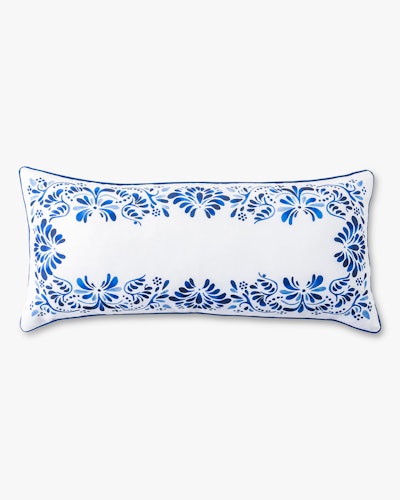 Iberian Journey Indigo Lumbar Pillow: image 1