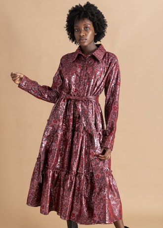 Naddie Jacquard Shirt Dress: image 1