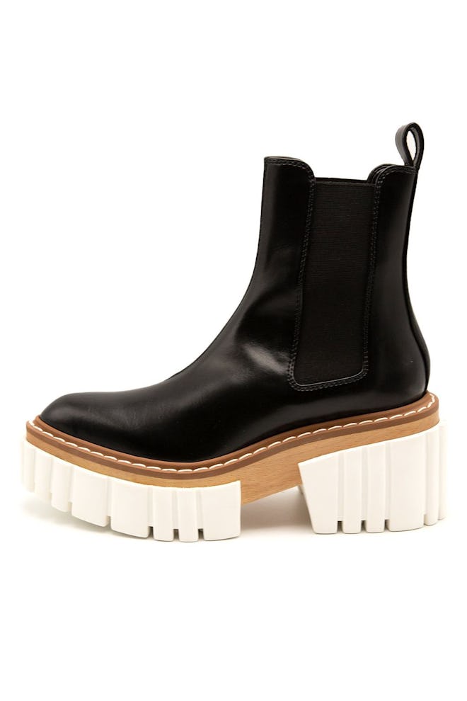 Emilie Platform Chelsea Boot in Black: image 1