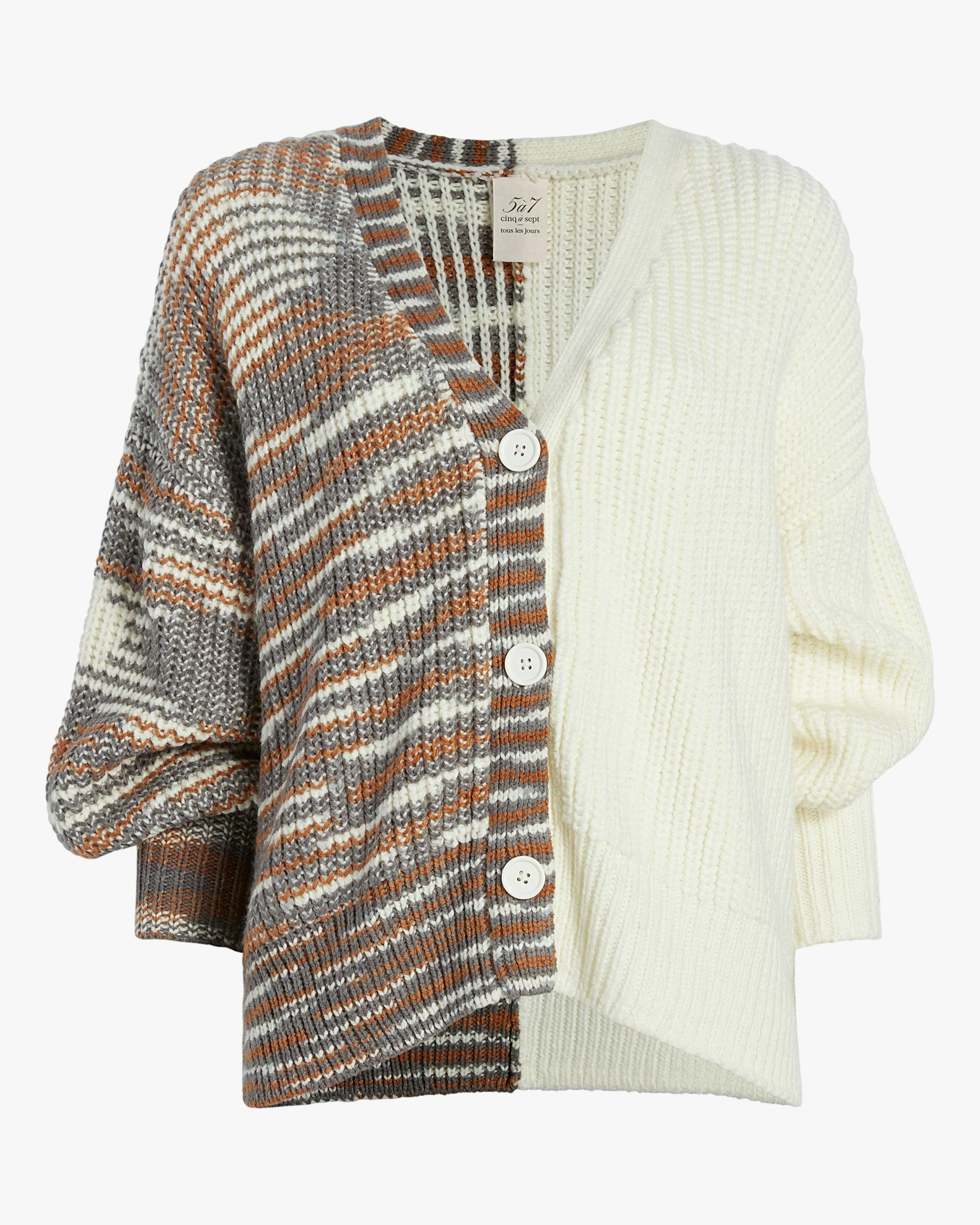 Color Blocked Anabella Cardigan: image 1