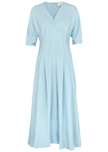 Light blue midi dress: image 1