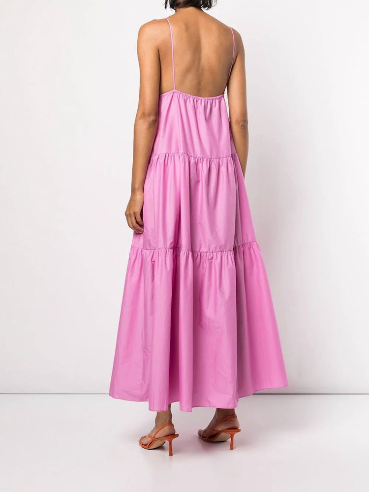 Tiered Front Maxi Dress: image 1