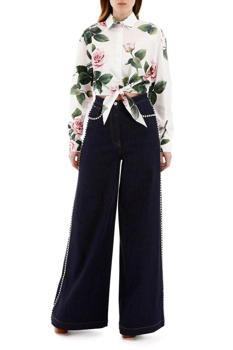 Dolce & Gabbana Crystal-embellished Flare Jeans: additional image