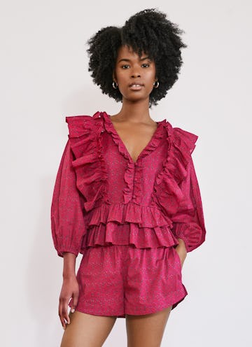 Audrey Ruffle Top: image 1