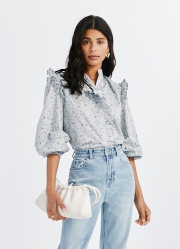 Floral Ruffle Shirt: image 1