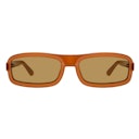 Y/Project 6 Rectangular Sunglasses in Brown: additional image