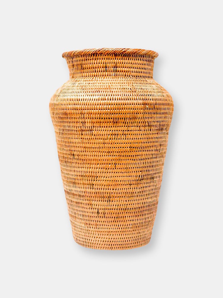 Honey Rattan Decor Vase: additional image