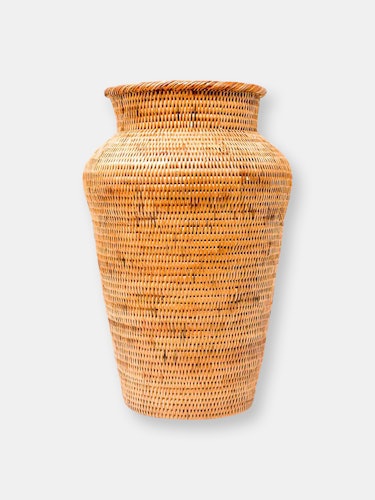 Honey Rattan Decor Vase: additional image