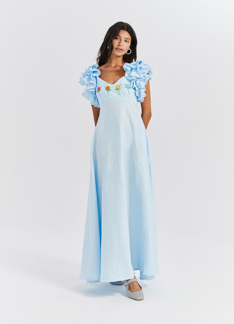 Women's Demre Linen Maxi Dress: image 1