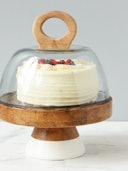 White Mod Block Cake Stand, Large: additional image