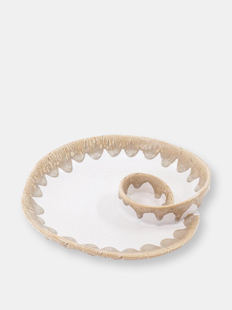 Drip Glaze Ceramic Dip Platter: additional image