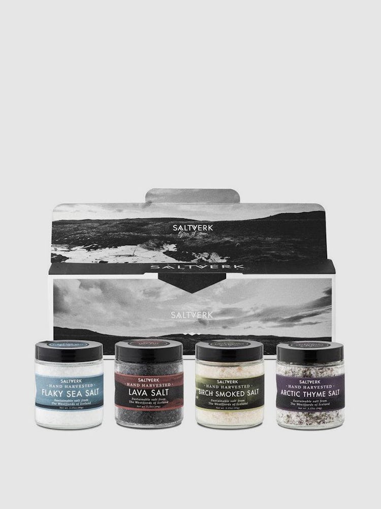 SALTVERK  Gift Box: Arctic Thyme Salt + Lava Salt + Flaky Sea Salt + Birch Smoked Salt: image 1