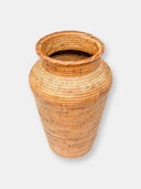 Honey Rattan Decor Vase: image 1