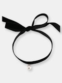 Velvet Choker w/ Pearl: image 1