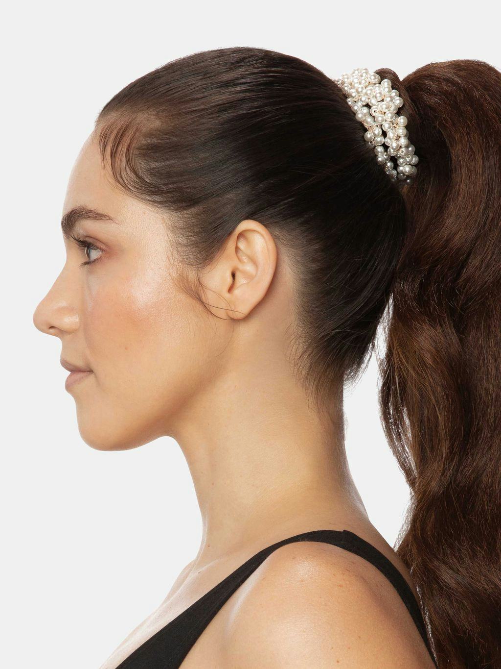 Ivory Pearl Scrunchies - 2 Each: image 1