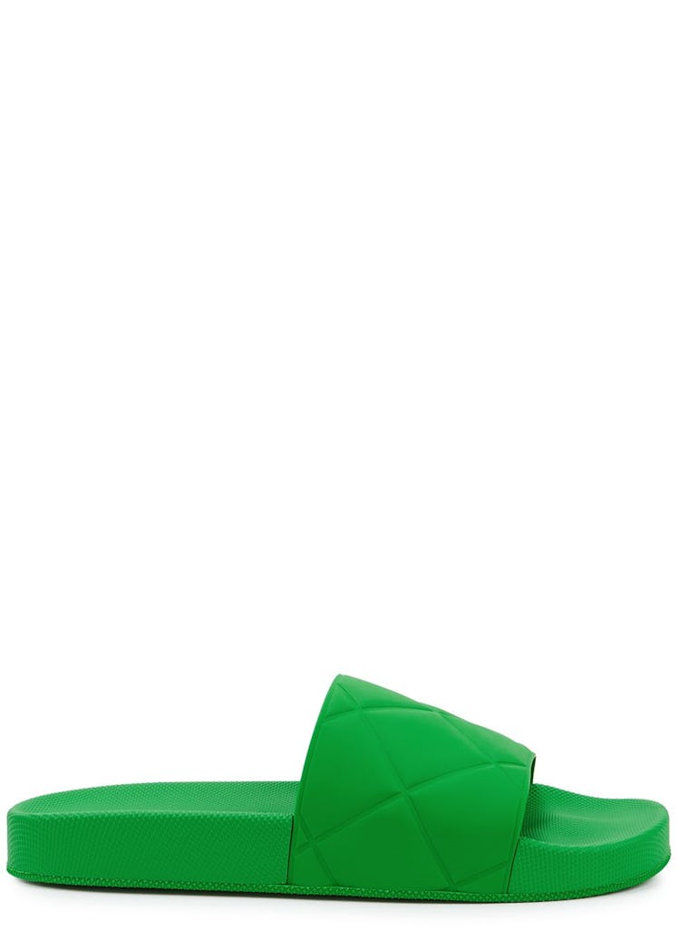 Green matte rubber sliders: image 1