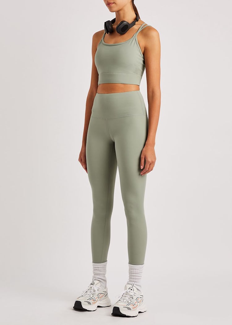 Whitley sage stretch-jersey leggings: additional image