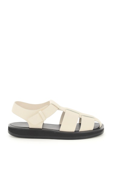 The Row Fisherman Hammered Leather Sandals: image 1