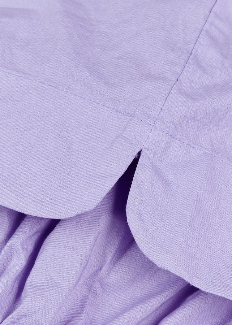 Chiara purple cotton shorts: additional image