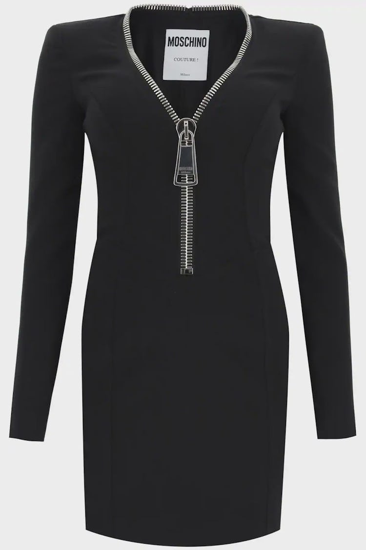 Moschino Mini Dress With Macro Zip: additional image