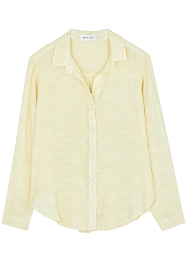 Yellow camouflage-jacquard shirt: additional image